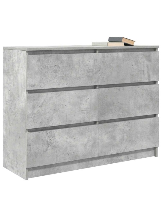 Senkki betoninharmaa 100x35x76 cm tekninen puu
