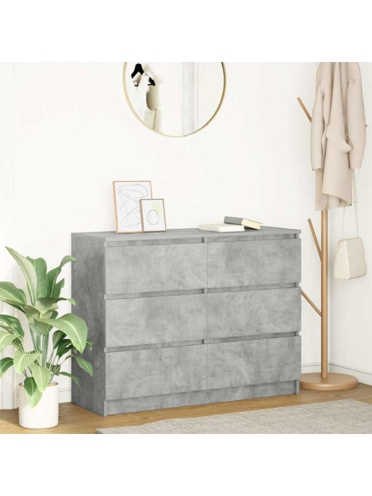 Senkki betoninharmaa 100x35x76 cm tekninen puu