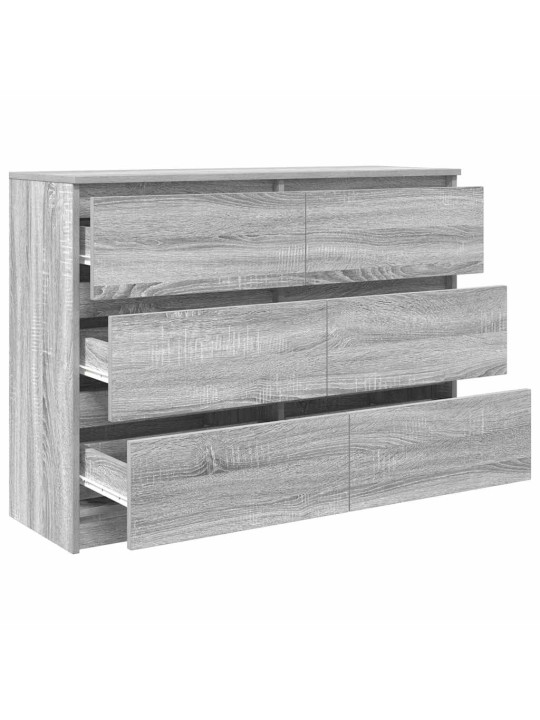 Senkki harmaa sonoma 100x35x76 cm engineered wood