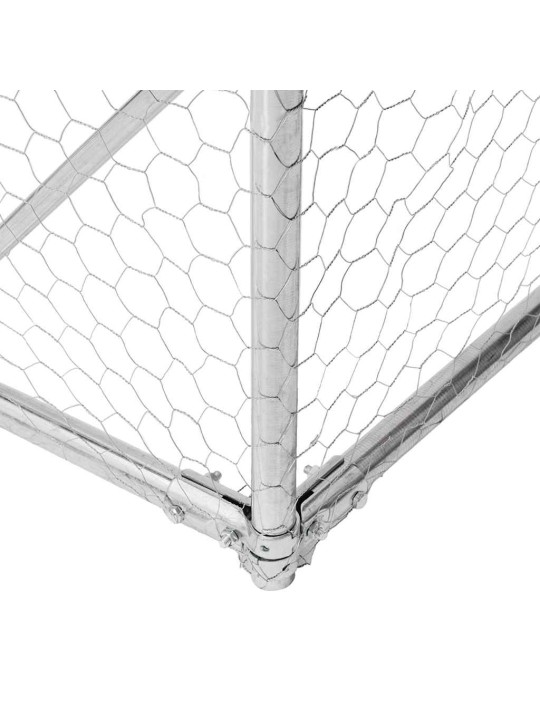 Kanan juoksu 2,5x8x2,25 m galvanoitua terästä
