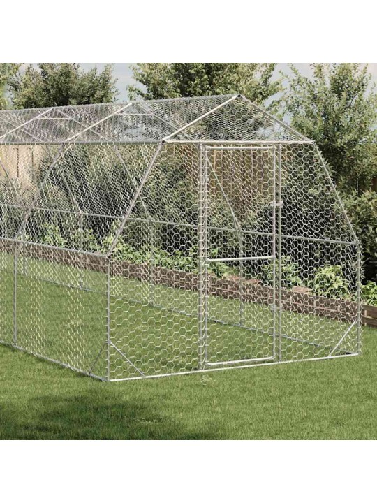 Kanan juoksu 2,5x10x2,25 m galvanoitua terästä