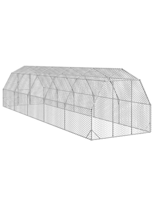 Kanan juoksu 2,5x10x2,25 m galvanoitua terästä
