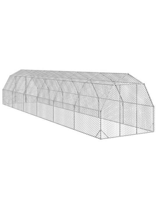 Kanan juoksu 2,5x12x2,25 m galvanoitua terästä