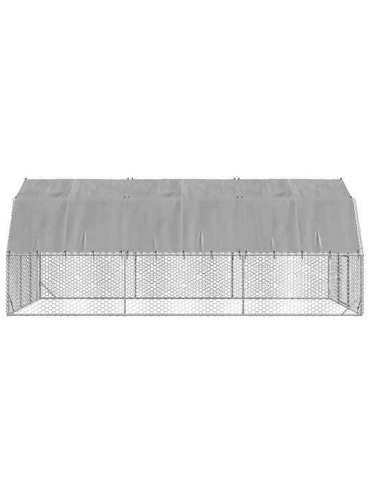 Kanan juoksu katolla 2,5x6x2,25 m galvanoitua terästä