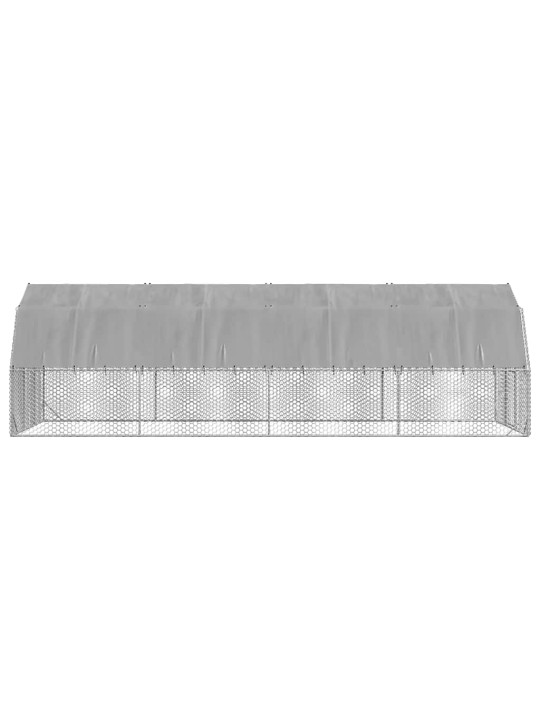 Kanan juoksu katolla 2,5x8x2,25 m galvanoitua terästä