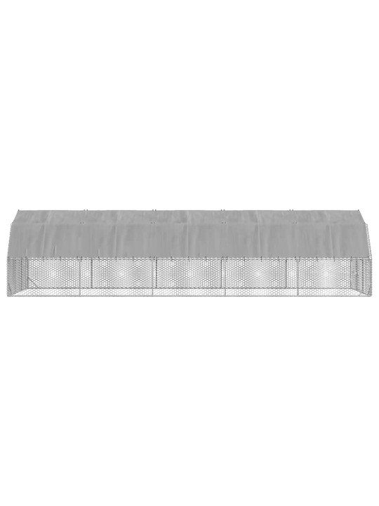 Kanan juoksu katolla 2,5x10x2,25 m galvanoitua terästä