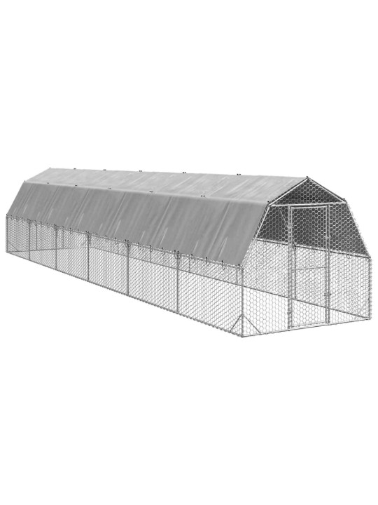 Kanan juoksu katolla 2,5x12x2,25 m galvanoitua terästä