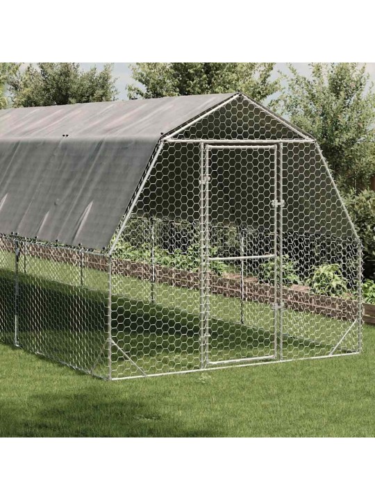 Kanan juoksu katolla 2,5x12x2,25 m galvanoitua terästä
