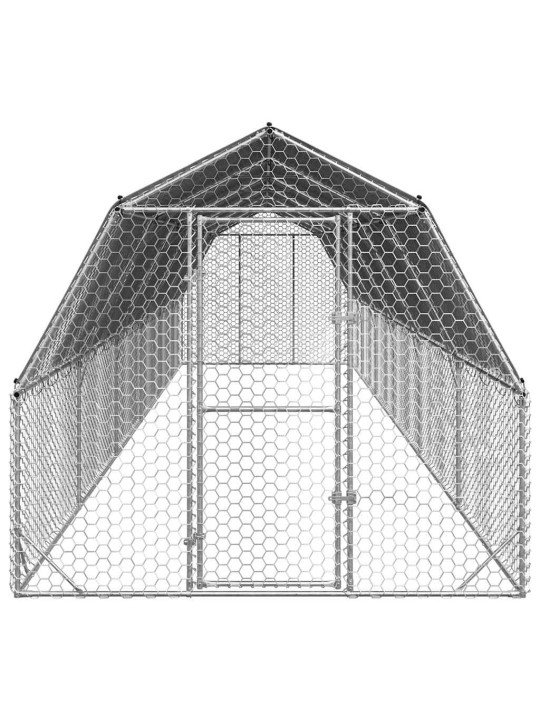 Kanan juoksu katolla 2,5x12x2,25 m galvanoitua terästä