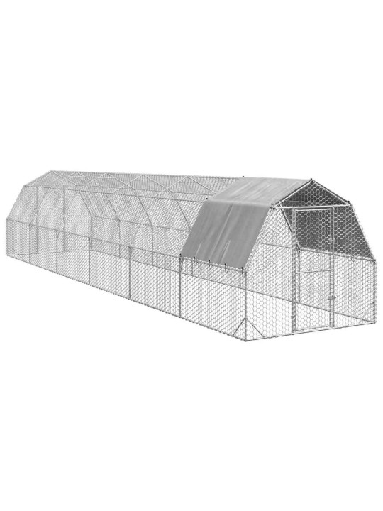 Kanan juoksu katolla 2,5x12x2,25 m galvanoitua terästä
