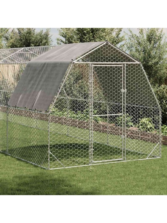 Kanan juoksu katolla 2,5x12x2,25 m galvanoitua terästä