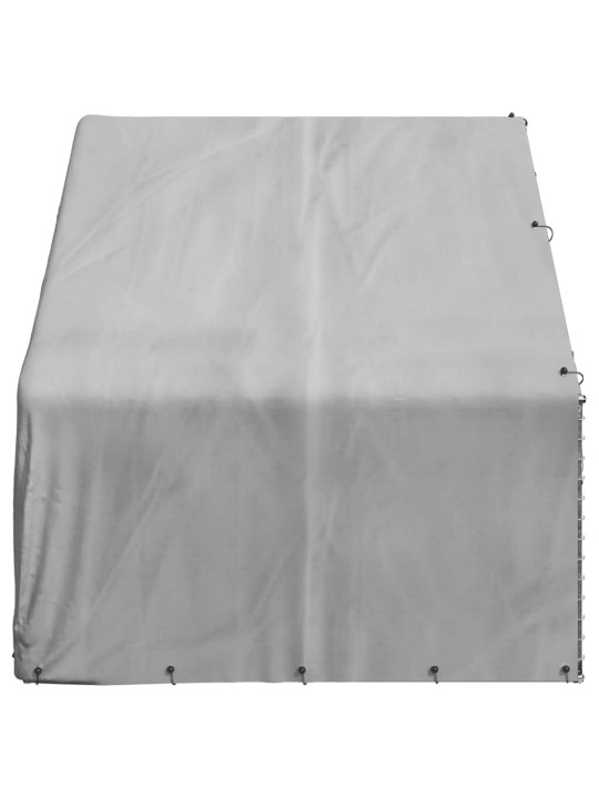 Ulkoilukoira kennel kannella 3x2x1,9 m galvanoitua terästä