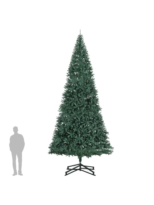 Tekojoulukuusi jalustalla vihreä 500 cm pvc