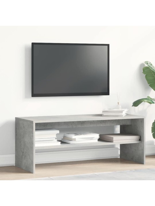 Tv-taso betoninharmaa 120x40x40 cm lastulevy