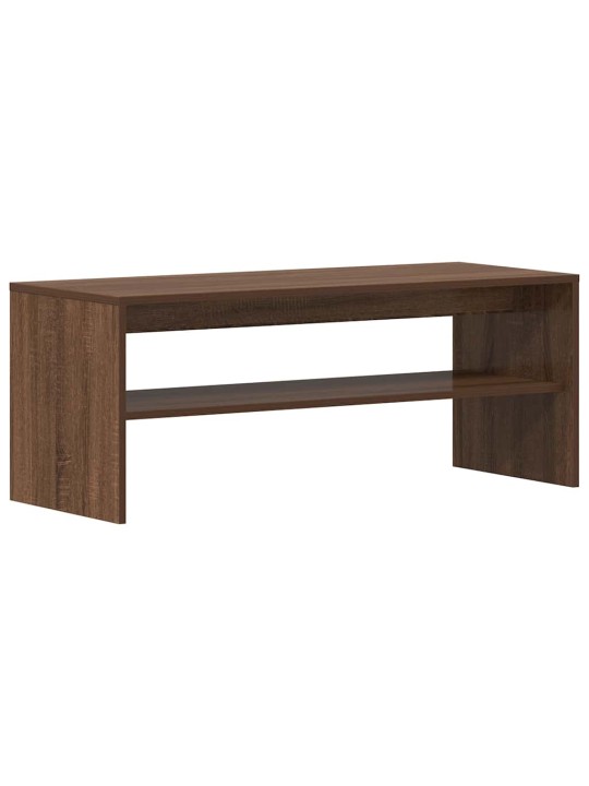 Tv-taso ruskea tammi 100x40x40 cm tekninen puu