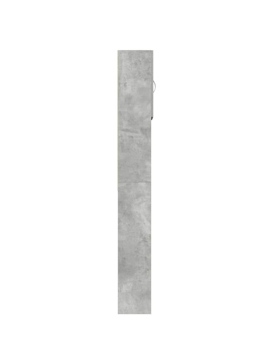 Pesukone Kaappi Betonin Harmaa 64x24x190 cm Suunniteltu puu