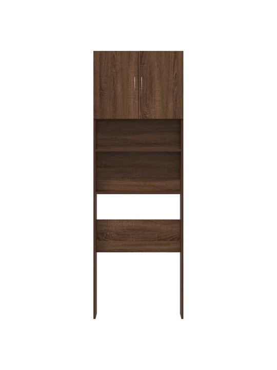 Pesukonekaappi ruskea tammi 64x24x190 cm tekninen puu