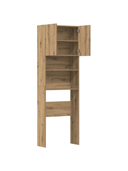 Pesukonekaappi käsityöläinen tammi 64x24x190 cm lastulevy