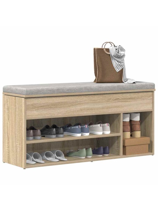 Kenkäpenkki sonoma-tammi 102x30,5x45 cm tekninen puu