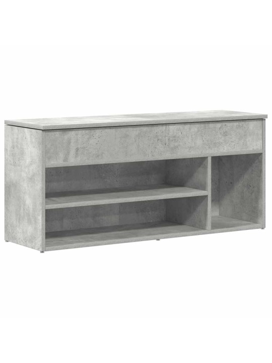 Kenkäpenkki betoninharmaa 102x30,5x45 cm tekninen puu