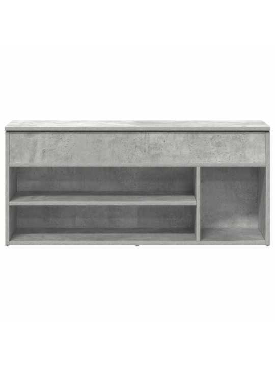 Kenkäpenkki betoninharmaa 102x30,5x45 cm tekninen puu