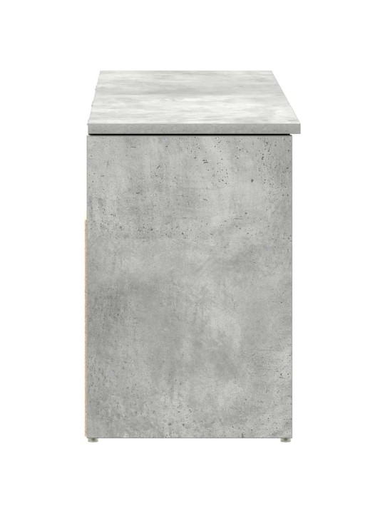 Kenkäpenkki betoninharmaa 102x30,5x45 cm tekninen puu