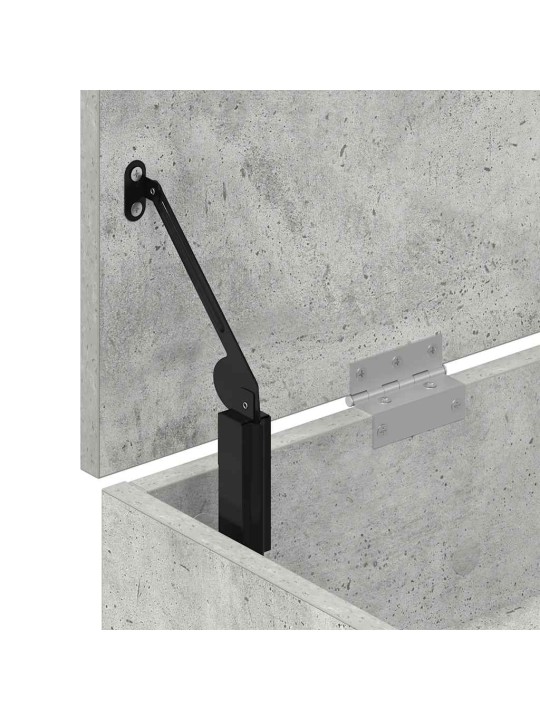 Kenkäpenkki betoninharmaa 102x30,5x45 cm tekninen puu