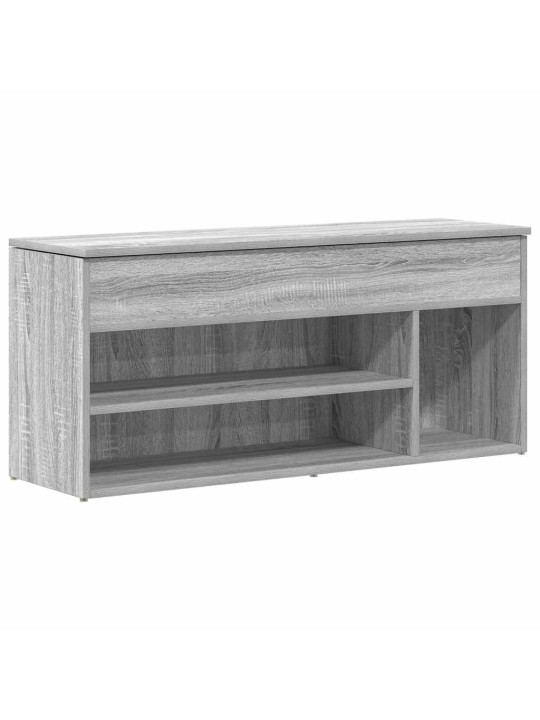 Kenkäpenkki harmaa sonoma 102x30,5x45 cm tekninen puu