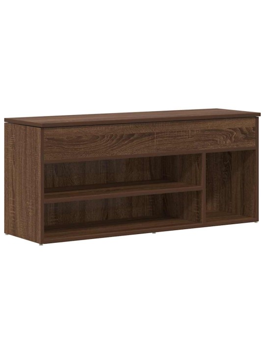 Kenkäpenkki ruskea tammi 102x30,5x45 cm tekninen puu