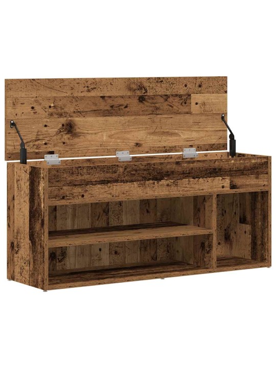 Kenkäteline vanha puu 102x30,5x45 cm tekninen puu