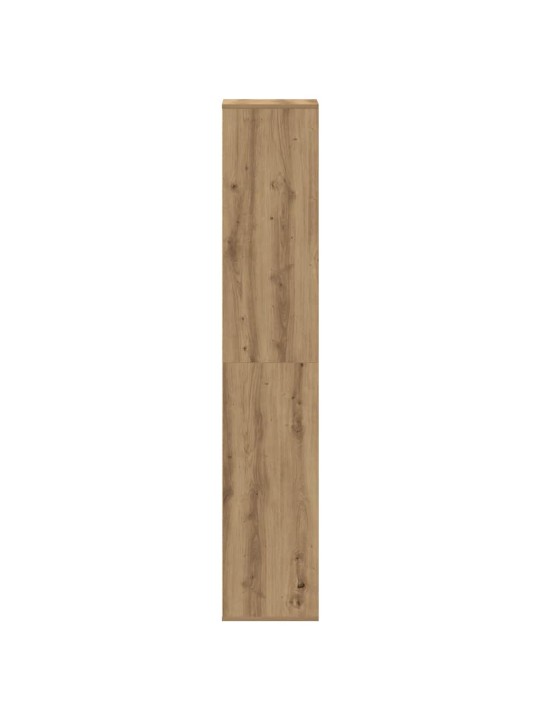 Kenkäteline ruskea tammi 54x34x183 cm tekninen puu