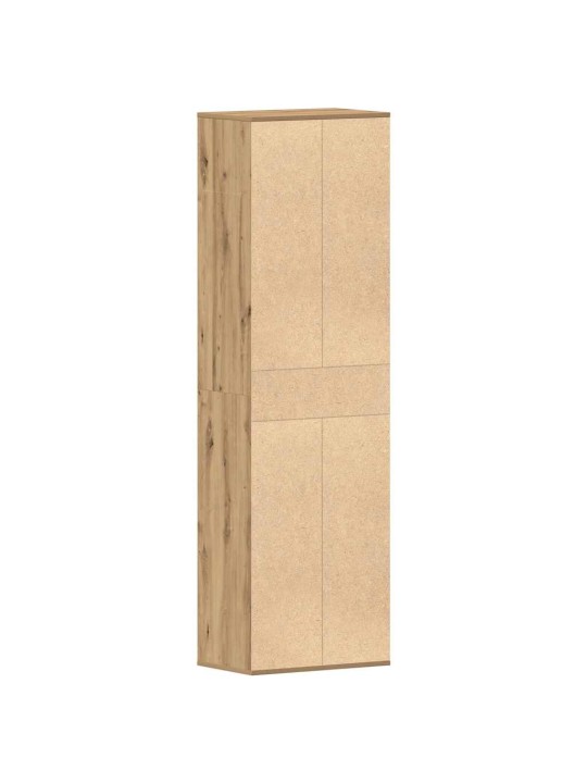 Kenkäteline ruskea tammi 54x34x183 cm tekninen puu