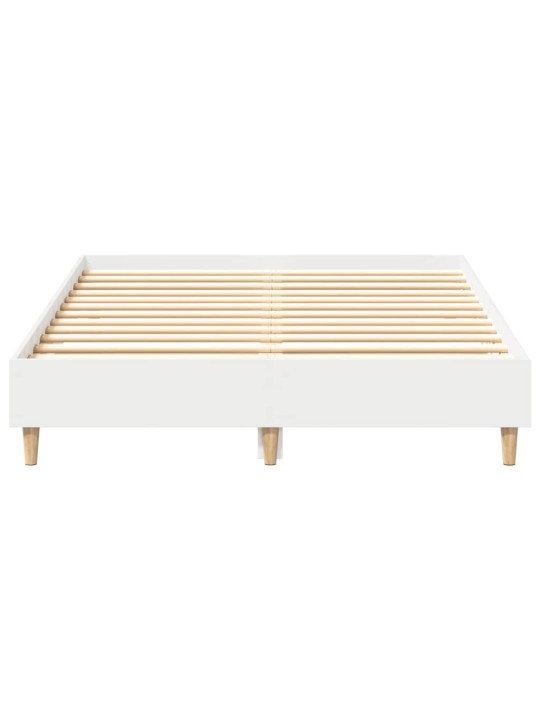 Sängynrunko ei patjaa valkoinen 120x200 cm engineered wood