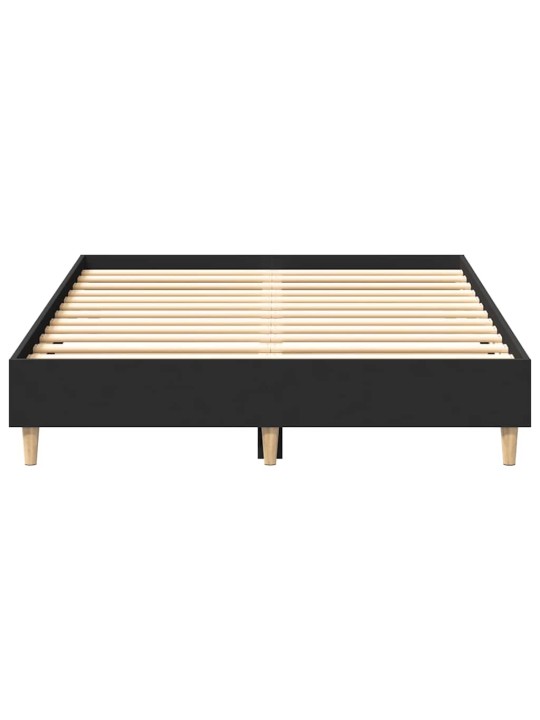 Sängynrunko ei patjaa musta 120x200 cm engineered wood