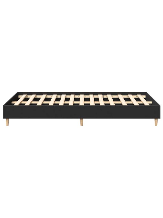 Sängynrunko ei patjaa musta 120x200 cm engineered wood