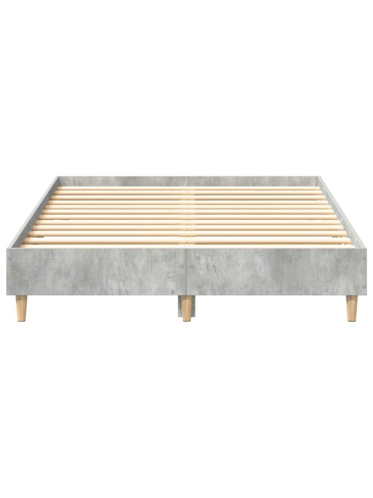 Sängynrunko ei patjaa betoni harmaa 120x200 cm suunniteltu puu