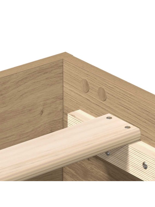Sängynrunko ei patjaa artisan oak 120x200 cm engineered wood