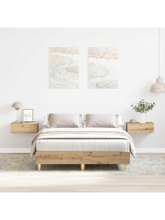 Sängynrunko ei patjaa artisan oak 120x200 cm engineered wood
