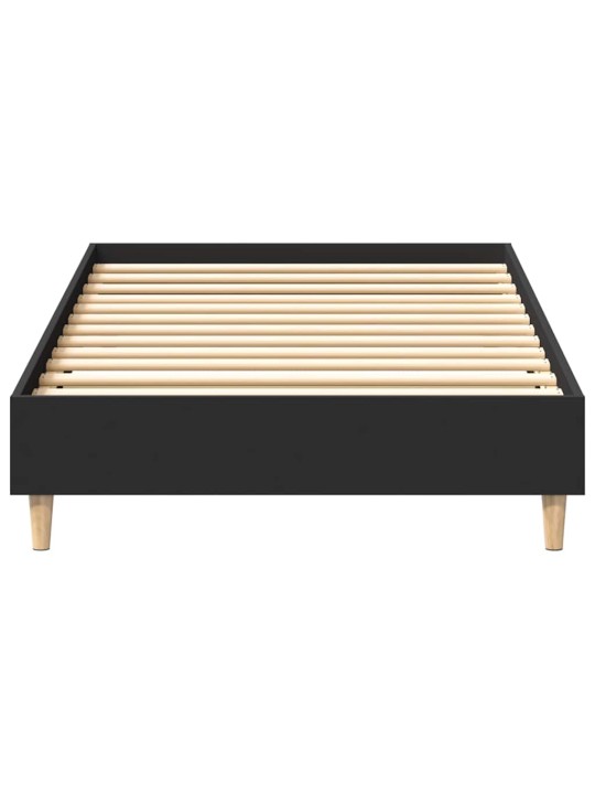 Sängynrunko ei patjaa musta 100x200 cm engineered wood