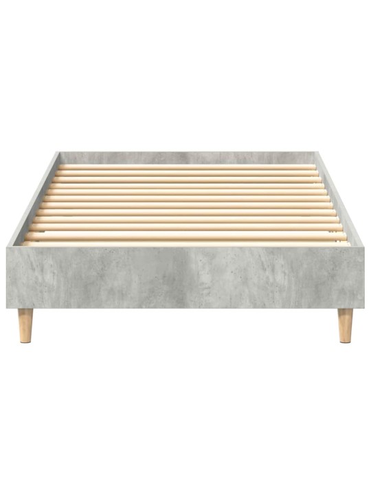 Sängynrunko ei patjaa betoni harmaa 100x200 cm suunniteltu puu