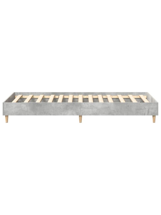 Sängynrunko ei patjaa betoni harmaa 100x200 cm suunniteltu puu