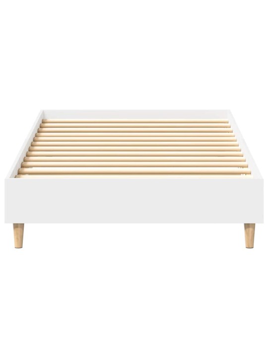 Sängynrunko ei patjaa valkoinen 90x200 cm engineered wood