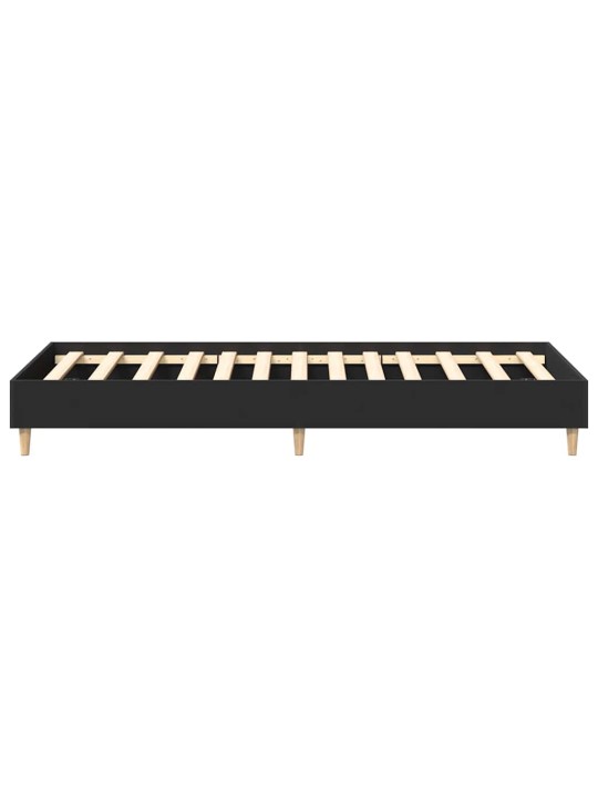 Sängynrunko ei patjaa musta 90x200 cm engineered wood
