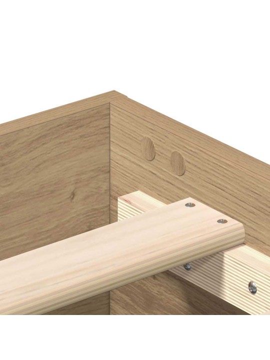Sängynrunko ei patjaa artisan oak 90x200 cm engineered wood