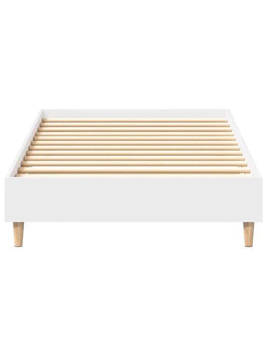 Sängynrunko ei patjaa valkoinen 90x190 cm engineered wood