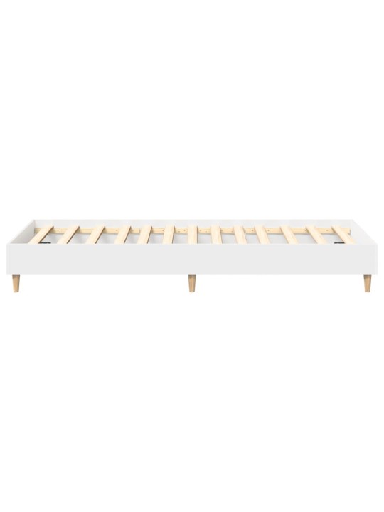 Sängynrunko ei patjaa valkoinen 90x190 cm engineered wood