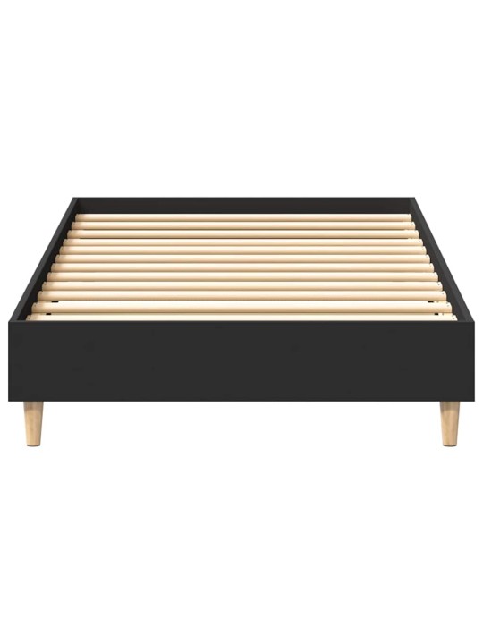 Sängynrunko ei patjaa musta 90x190 cm engineered wood