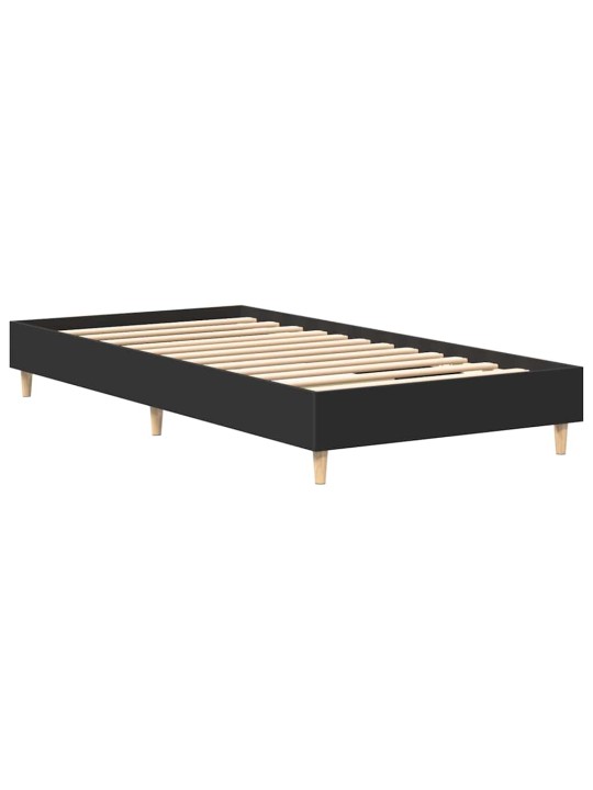 Sängynrunko ei patjaa musta 90x190 cm engineered wood
