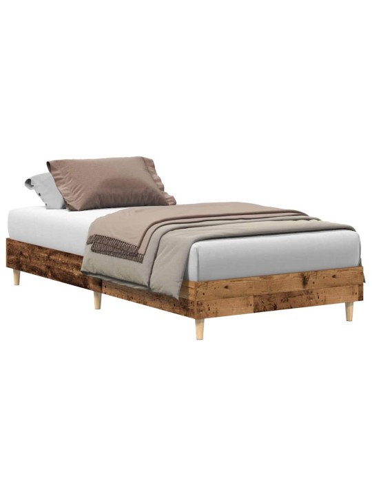 Sängynrunko ei patja vanha puu 90x190 cm engineered wood