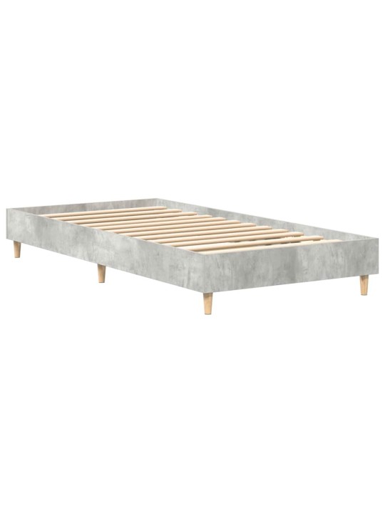 Sängynrunko ei patjaa betoni harmaa 75x190 cm suunniteltu puu